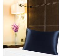 Sourcingmap 100% Pure Mulberry Charmeuse Silk Pillowcase Pillow Case Cover for Hair & Skin 19 Momme 350tc Standard Size 20x26 Inch/51x66cm Royal Blue (1-Piece)