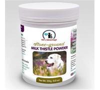 100% Pure Stone-ground Milk Thistle Powder for Dogs - For Maintaining