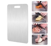 100% Pure Titanium Cutting Board for kitchen dishwasher safe,stainless steel chopping board for meat, fruit and vegetables, Ensure the original taste of the food and easy to clean (14×10 in)