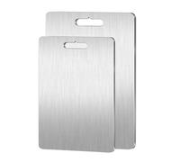 100% Pure Titanium Cutting Boards for Kitchen, Double-Sided Food-Grade Titanium Cutting Board for Cutting Meats, Fruits and Vegetables,36 * 25cm