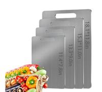 100% Pure Titanium Kitchen Cutting Board, Scratch-Resistant and Non-Toxic, Double-Sided for Cutting Meat and Vegetables, Non-Porous Design, Easy to Clean, Suitable for Family Outdoor Camping