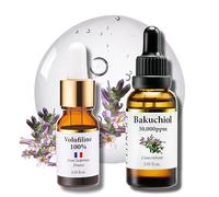 100% Pure Volufiline & Bakuchiol Serum Concentrate 30000ppm Skin Firming Solution High Power Retinol Alternative Anti Wrinkle Increases Collagen for Mature Skin