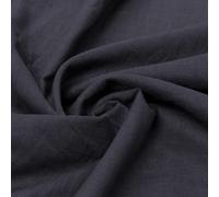100% Pure Washed Linen Flax Fabric 45 Colours 135cm Wide 240gsm Per Metre (5002 Graphite Grey) (Fat - Quarter)