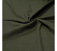 100% Pure Washed Linen Flax Fabric 45 Colours 135cm Wide 240gsm Per Metre (WL028 - Jungle) (ONE - METRE)