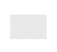 100 Pure White Business Card Envelopes - 65mm x 94mm - Diamond V-Flap Gummed White Coloured Envelopes - 120gsm Clariana Paper - to Fit Business & Credit Cards