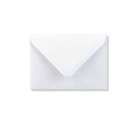 100 Pure White C7 (to fit A7) Envelopes - 82mm x 113mm - Diamond V-Flap Gummed White Coloured Envelopes - 120gsm Clariana Paper - to Fit A7 Inserts/Place Cards