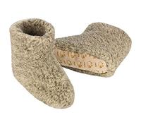 100% Pure Wool Slippers / House Shoes - High Boot Style - Grey (Size 11 - 12)