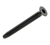 100 Qty 1/4-20 x 2 Flat Head Thread Cutting Floor Board Trailer Deck Screws | Black Phosphate | T30 Star Drive | Type F (BCP1251) - BCP Fasteners