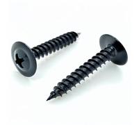 100 Qty #8 x 1" Black Phillips Modified Truss Head Wood Screws (BCP1079)