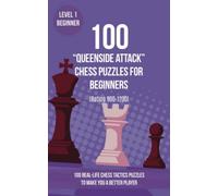100 “Queenside Attack” Chess Puzzles for Beginners (Rating 900-1200): 100 real-life chess tactics puzzles for beginners to make you a better player