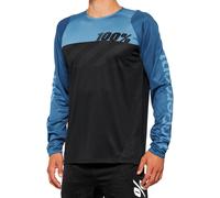 100percent R-core Long Sleeve Enduro Jersey Blue,Black S Men S Black / Slate Blue