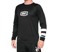 100% R-Core Bicycle Jersey, black/white, size L
