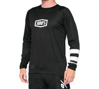 100% R-Core Bicycle Jersey, black/white, size S