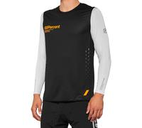 100% R-Core Concept Bicycle Jersey, black-grey, size XL for Men