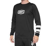 100% R-Core Long Sleeve Jersey 2022 Black / White XXL