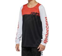 100percent R-core Long Sleeve Enduro Jersey Red,Black 6-8 Years Kids 6-8 Years Black / Racer Red