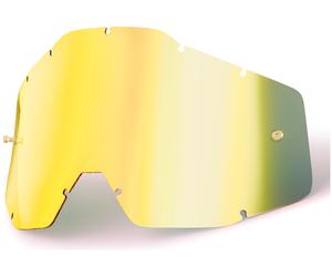 100% Race / Accuri / Strata Mirrored Replacement Lens, gold