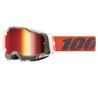 100% Racecraft 2 Goggles Schrute with Red Mirror Lens 50010-00014