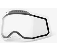 100% Racecraft II/Accuri II/Strata II Dual Replacement Lens, clear