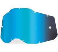 100% Racecraft II/Accuri II/Strata II Replacemant Lens, blue mirrored, One size