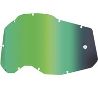100% Racecraft II/Accuri II/Strata II Replacement Lens, green mirrored, One size