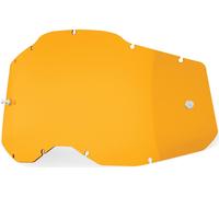 100% Racecraft II/Accuri II/Strata II Replacement Lens, Orange Tint, One size