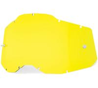 100% Racecraft II/Accuri II/Strata II Replacement Lens, Yellow tint, One size