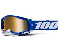 100% Racecraft II Essential Motocross Goggles, blue/white