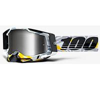 100% Racecraft II Korb Motocross Goggles, black-grey-green-brown for Men