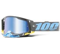 100% Racecraft II Trinidad Motocross Goggles, grey-blue for Men