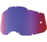 100% RC2/AC2/ST2 Replacement Lens, red/blue mirror
