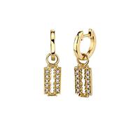 100% Real Hoop Earring For Women Crystal Zircon Blade Earring Earings