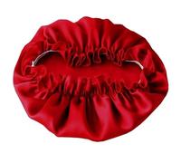 100% Real Silk Sleeping Cap Night Pure Silks Hair Wrap Sleep Beanie Shower Sap For Women Girl 19 Momme Nightcap Satin Suitable For Sleeping, Sauna, Home(Red)