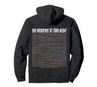100 Reasons to Stay Alive Daily Motivation Quote Life Better Pullover Hoodie