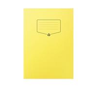 100% Recycled A4 Exercise Book Lined with Margin Yellow 64 Pages