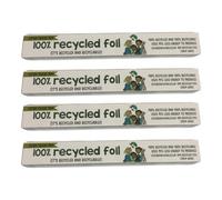 100% Recycled Aluminium Foil - 30Cm X 10M - 4 Rolls