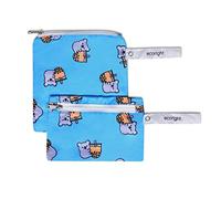 100% RECYCLED Reusable Sandwich Bag & Snack Bags by EcoRight | Zero Waste & Food Safe Lunch Bag - Pack of 2