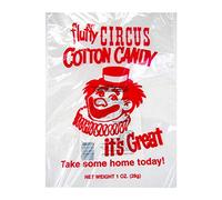 100 Red Clown Printed Candy Floss Bags