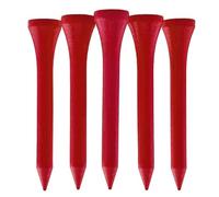 100 Red Colour Bamboo Golf Tees 54mm 2 1/8" Eco Friendly Biodegradable