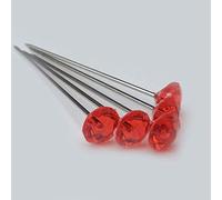 100 red diamante diamonte pins 1.5 inch buttonholes
