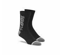 100 Percent Rhythm Merino Wool Perf Socks - BLK/GRY S - M
