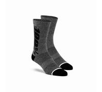 100% Rhythm Merino Wool Performance Socks Charcoal L / XL