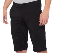 100% Ridecamp Bicycle Shorts, black, size 30 for Men