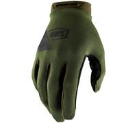 100% Ridecamp Bicycle Gloves, green, size XL for Men