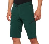 100% Ridecamp Bicycle Shorts, dark green, size 38