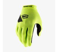 100% Ridecamp Bicycle Gloves, yellow, size M for Men
