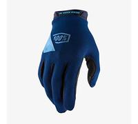 100% Ridecamp Bicycle Gloves, blue, size S for Men