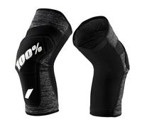 100% Ridecamp Knee Guards - Grey Heather / Black / XLarge