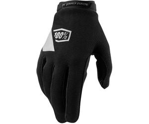 100% Ridecamp Ladies Bicycle Gloves, black, size XL for Women