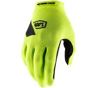 100% Ridecamp Long Finger MTB Cycling Gloves Fluo Yellow